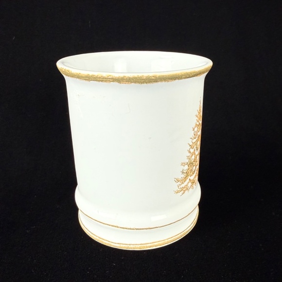 Williams Sonoma Mug Gold Christmas Tree Microwave Dishwasher Safe Excellent Gift - Picture 11 of 12